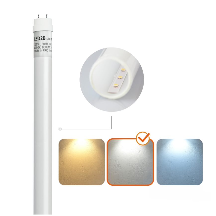 BRILAGI - LED tehniskais putekļuizturīgais fluorescējošais gaismeklis OPTIMA T8 1xG13/18W/230V 4000K IP65 128 cm