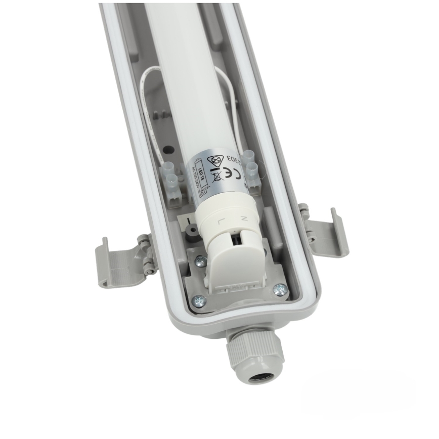 BRILAGI - LED tehniskais putekļuizturīgais fluorescējošais gaismeklis OPTIMA T8 1xG13/18W/230V 4000K IP65 128 cm