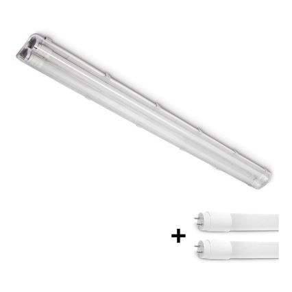 BRILAGI - LED tehnisks putekļuizturīgs T8 fluorescējošais gaismeklis OPTIMA T8 2xG13/18W/230V 4000K IP65 128 cm - palete 110 gab.
