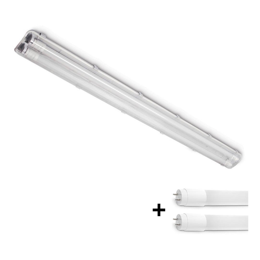 BRILAGI - LED tehnisks putekļuizturīgs T8 fluorescējošais gaismeklis OPTIMA T8 2xG13/18W/230V 4000K IP65 128 cm - palete 110 gab.