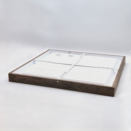 Brilagi - LED Vannas griestu gaisma WOODY FRAME LED/40W/230V 60x60 cm IP44 valrieksts