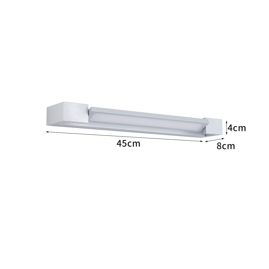 Brilagi - LED spoguļa apgaismojums vannas istabai AQUA LINE LED/12W/230V 45 cm IP44 matēts hroms CRI 90