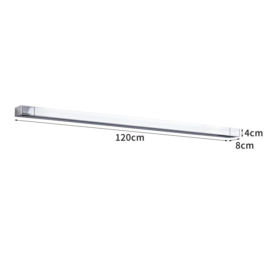BRILAGI - LED vannasistabas spoguļa apgaismojums AQUA LINE LED/36W/230V 120 cm IP44 spīdīgs hroms CRI 90