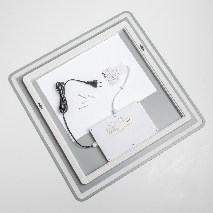 Brilagi - sildāms LED vannas istabas spogulis BELLA LED/16W/230V 60x60 cm IP44 CRI 90 ar regulējamu spilgtumu + CCT