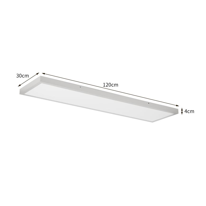 Brilagi - LED vannas istabas griestu gaismeklis FRAME LED/50W/230V 3000/4000/6000K 120x30 cm IP44 sudraba
