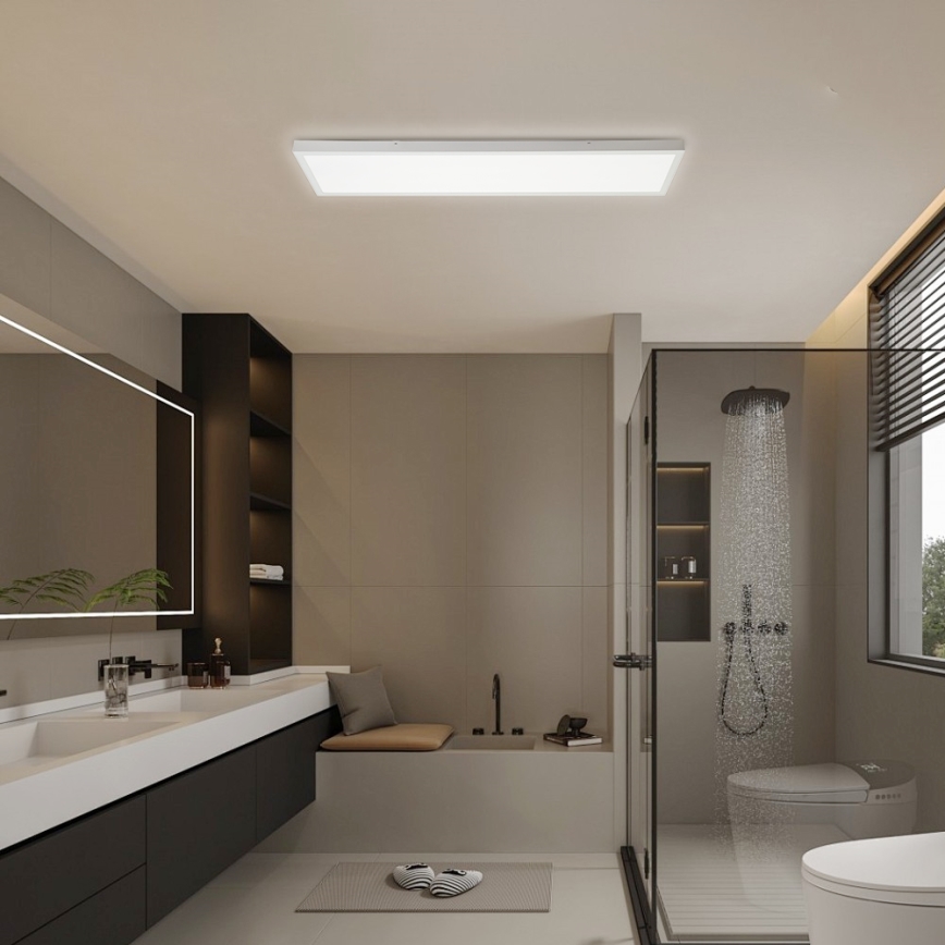 Brilagi - LED vannas istabas griestu lampa FRAME LED/50W/230V 120x30 cm 3000/4000/6000K IP44 balta