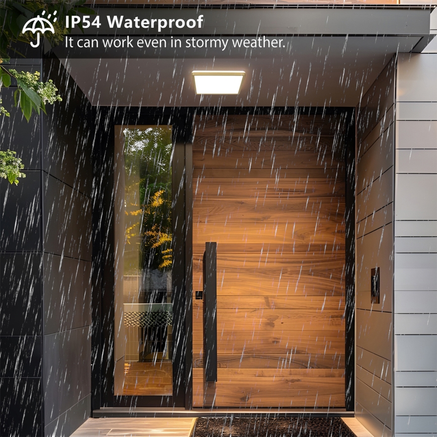 Brilagi - LED vannas istabas griestu gaismeklis ULTRA SLIM LED/18W/230V 30x30 cm, zelta, IP54