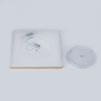 Brilagi - LED vannas istabas griestu gaismeklis ULTRA SLIM LED/18W/230V 30x30 cm, zelta, IP54