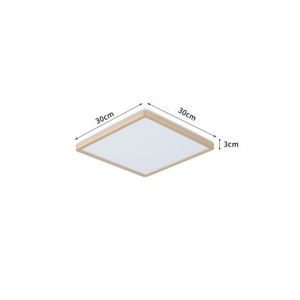 Brilagi - LED vannas istabas griestu gaismeklis ULTRA SLIM LED/18W/230V 30x30 cm, zelta, IP54