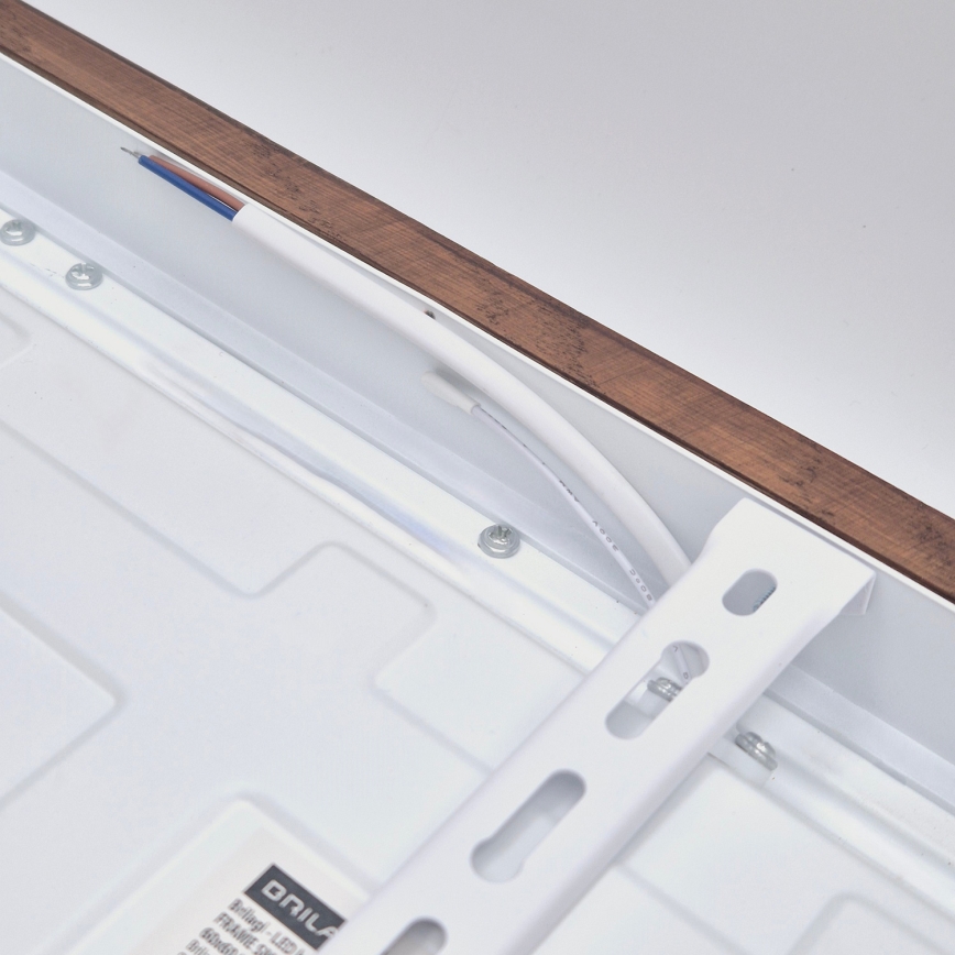 Brilagi - LED griestu gaismeklis vannas istabai WOODY FRAME LED/40W/230V 60x60 cm IP44 ozols/ķirsis