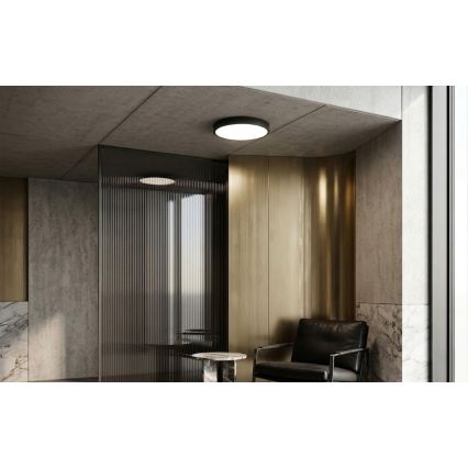 BRILAGI - LED vannas istabas griestu gaismeklis ar sensoru ZENNA LED/24W/230V Ø 35 cm IP44 melns