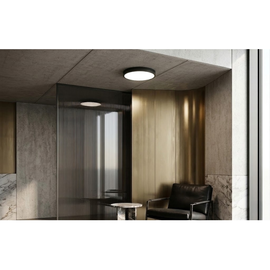 BRILAGI - LED vannas istabas griestu gaismeklis ar sensoru ZENNA LED/24W/230V Ø 35 cm IP44 melns