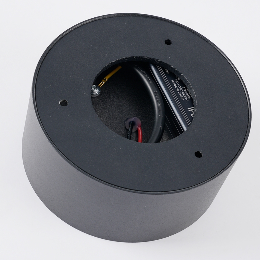 Brilagi - FORIS LED griestu gaismeklis vannas istabai, 14W, 230V, Ø 12 cm, antracīts, IP44