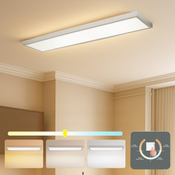 Brilagi - LED vannas istabas griestu gaismeklis FRAME LED/50W/230V 3000/4000/6000K 120x30 cm IP44 sudraba