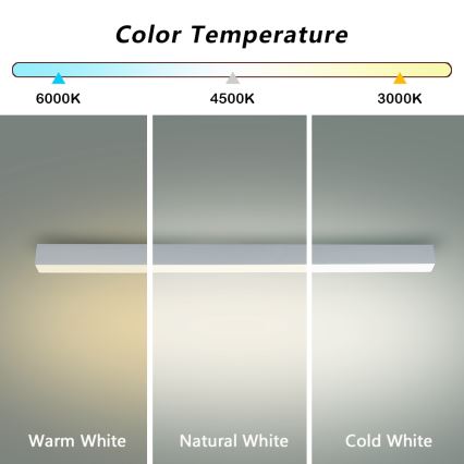 Brilagi - LED vannas istabas griestu gaismeklis SLEEKLINE LED/40W/230V 3000/4500/6000K sudraba IP44