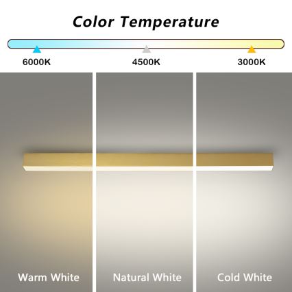 Brilagi - LED vannasistabas griestu lampa SLEEKLINE LED/40W/230V 3000/4500/6000K zelta IP44