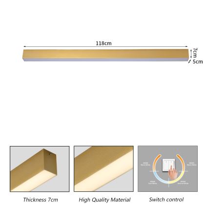 Brilagi - LED vannasistabas griestu lampa SLEEKLINE LED/40W/230V 3000/4500/6000K zelta IP44