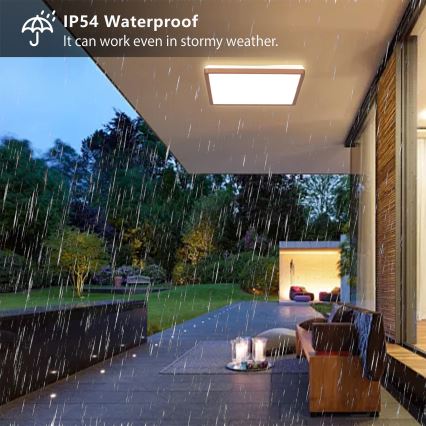 Brilagi - LED vannas istabas griestu gaismeklis ULTRA PLĀNS LED/24W/230V 42x42 cm rozā zelta IP54