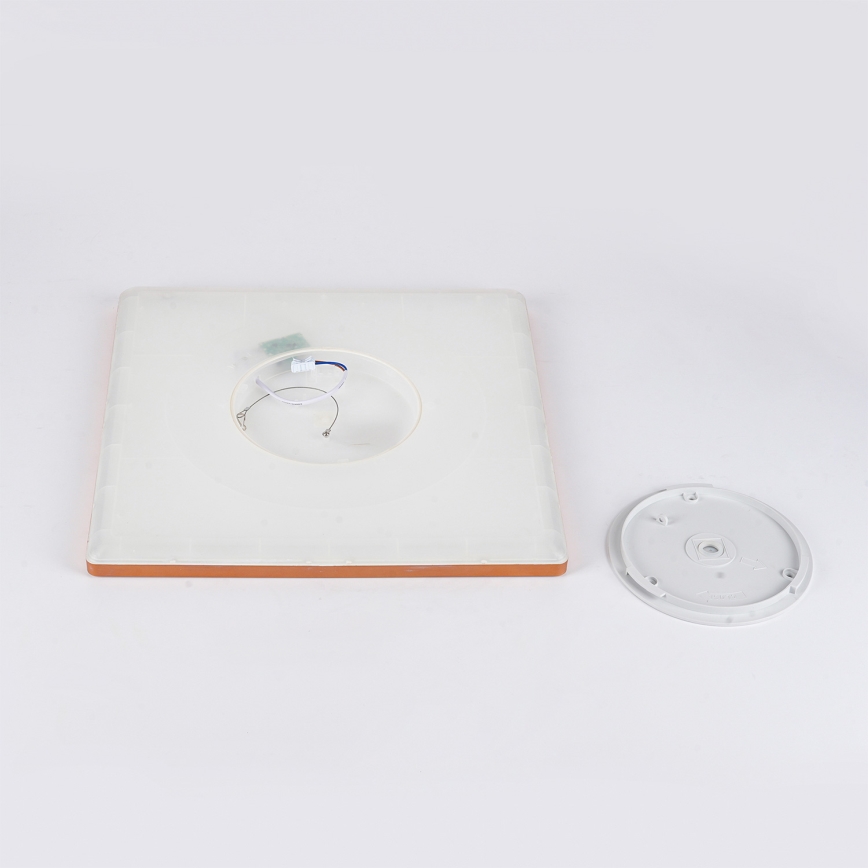 Brilagi - LED vannas istabas griestu gaismeklis ULTRA PLĀNS LED/24W/230V 42x42 cm rozā zelta IP54