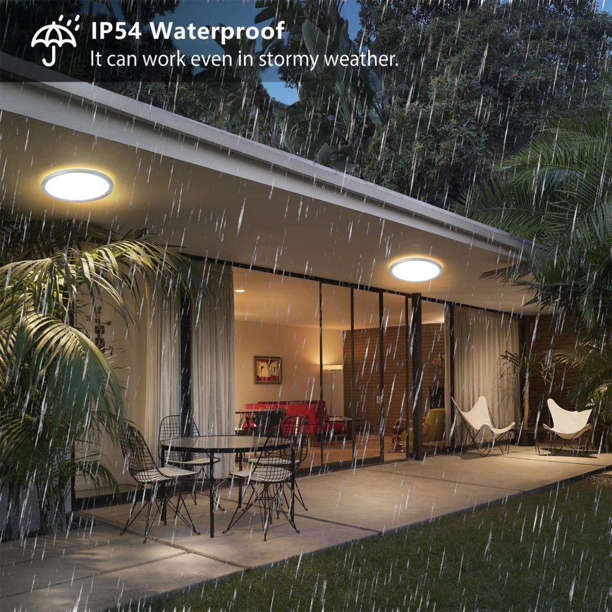 Brilagi - LED vannas istabas griestu lampa ULTRA SLIM LED/12W/230V Ø 22,5 cm sudraba IP54