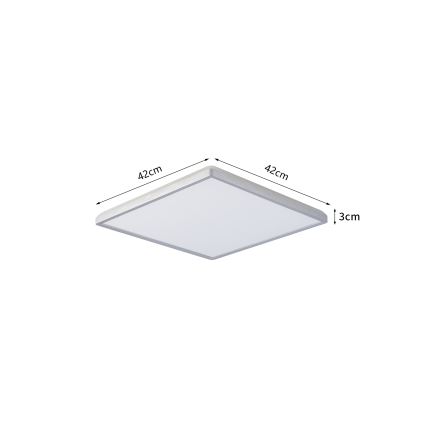 Brilagi - LED vannas istabas griestu gaismeklis ULTRA SLIM LED/24W/230V 42x42 cm sudraba IP54