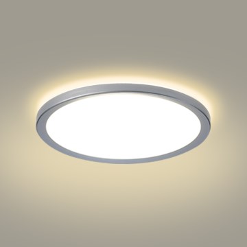 Brilagi - LED vannas istabas griestu gaismeklis ULTRA SLIM LED/24W/230V Ø 42 cm sudraba IP54