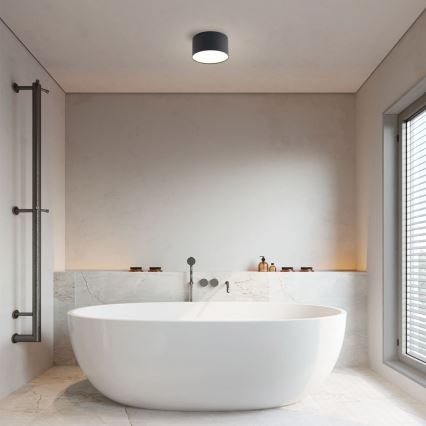 Brilagi - LED vannas istabas griestu lampa FORIS LED/9W/230V Ø 9 cm melna IP44