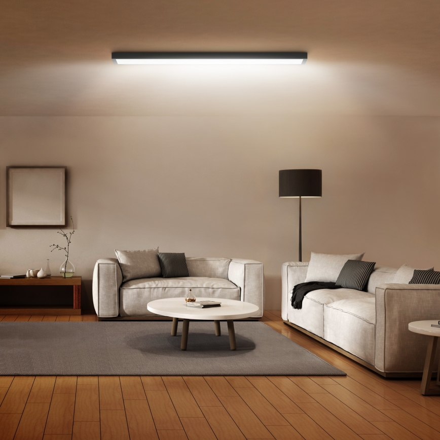 Brilagi - LED Vannas istabas griestu lampa FRAME LED/50W/230V 120x30 cm IP44 melna