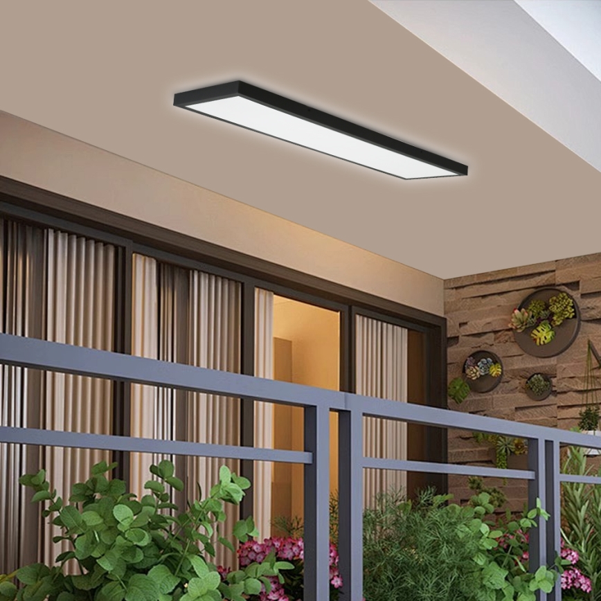 Brilagi - LED Vannas istabas griestu lampa FRAME LED/50W/230V 120x30 cm IP44 melna