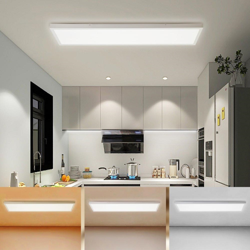 Brilagi - LED Vannas istabas griestu lampa FRAME LED/50W/230V 30x120 cm 3000/4000/6000K IP44 balta