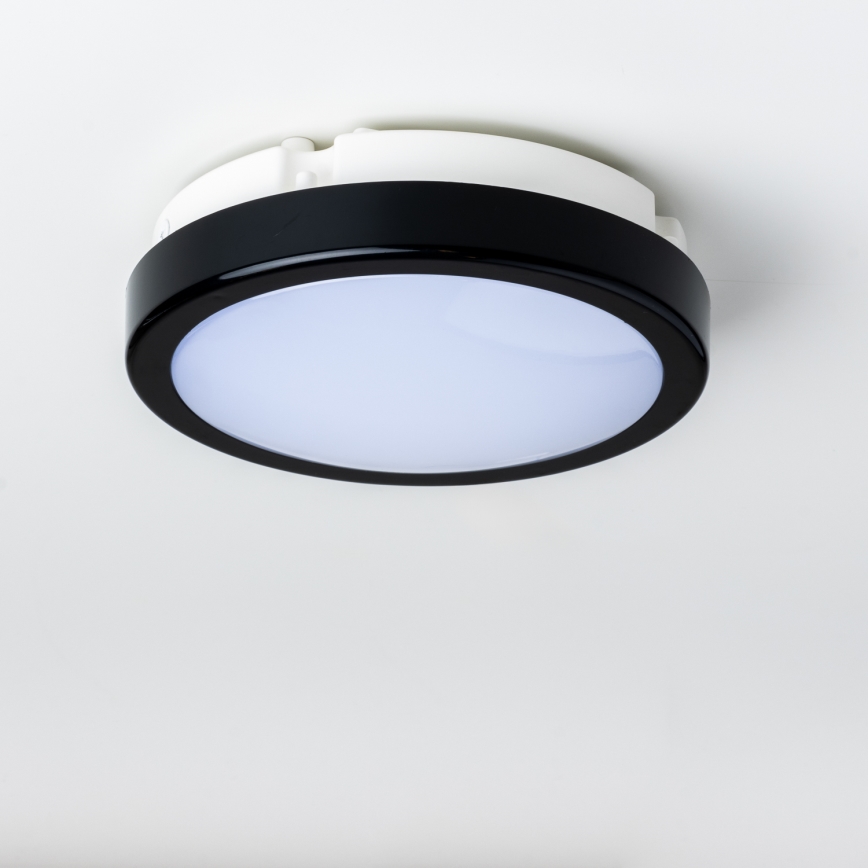 Brilagi - LED Vannas istabas griestu lampa PERA LED/12W/230V d. 18 cm IP65 melna