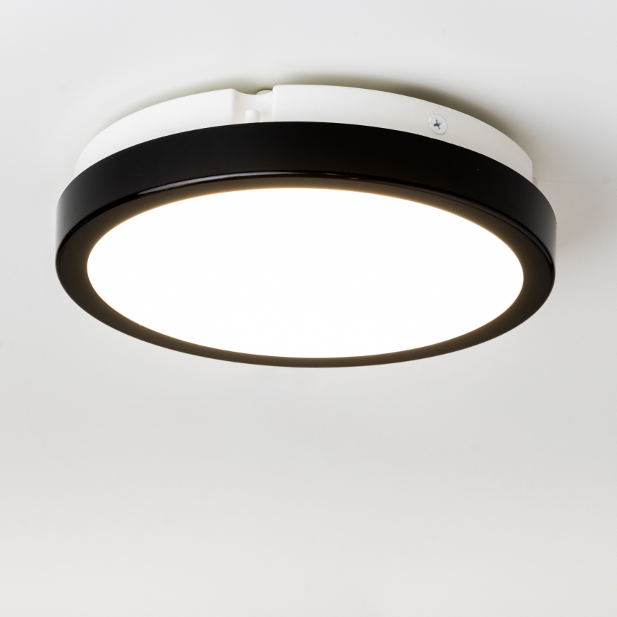 Brilagi - LED Vannas istabas griestu lampa PERA LED/18W/230V d. 22 cm IP65 melna