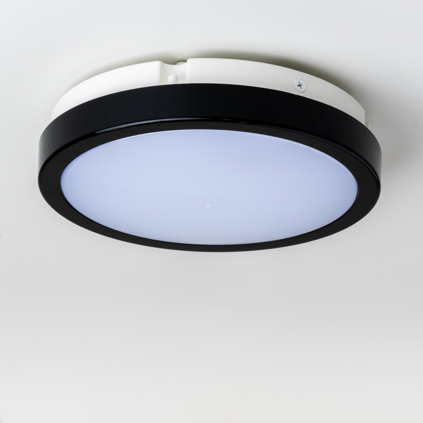 Brilagi - LED Vannas istabas griestu lampa PERA LED/18W/230V d. 22 cm IP65 melna