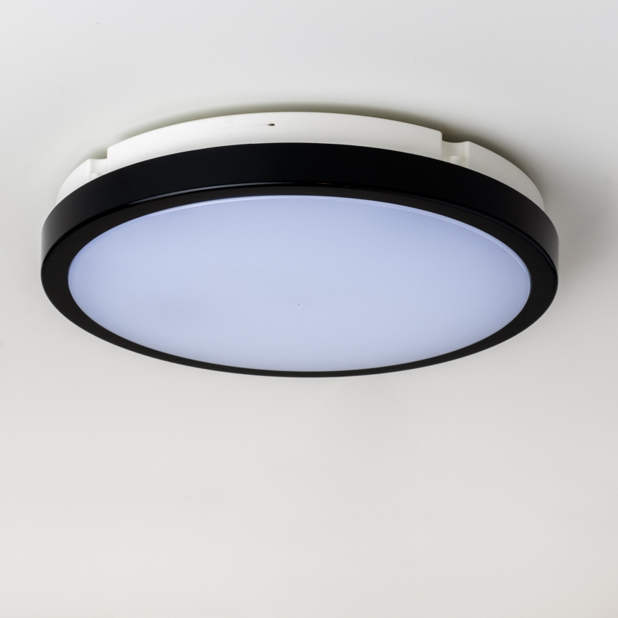 Brilagi - LED Vannas istabas griestu lampa PERA LED/24W/230V d. 28 cm IP65 melna