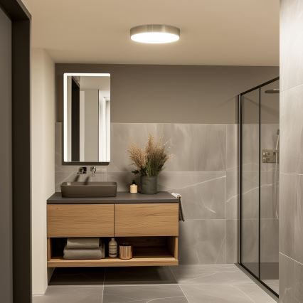 BRILAGI - LED vannas istabas griestu gaismeklis POOL LED/36W/230V 3000/4000/5500K Ø 40 cm IP54 matēts hroms
