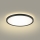 Brilagi - LED Vannas istabas griestu lampa ULTRA SLIM LED/12W/230V d. 22,5 cm melna IP54