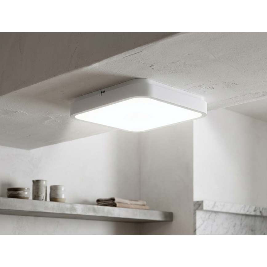 BRILAGI - LED vannas istabas griestu gaismeklis ZENNA LED/24W/230V 34,5x34,5 cm IP44 balts