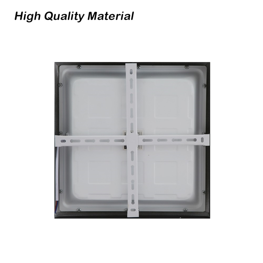 Brilagi - LED Vannas istabas griestu lampa FRAME LED/24W/230V 30x30 cm 3000/4000/6000K IP44 melna