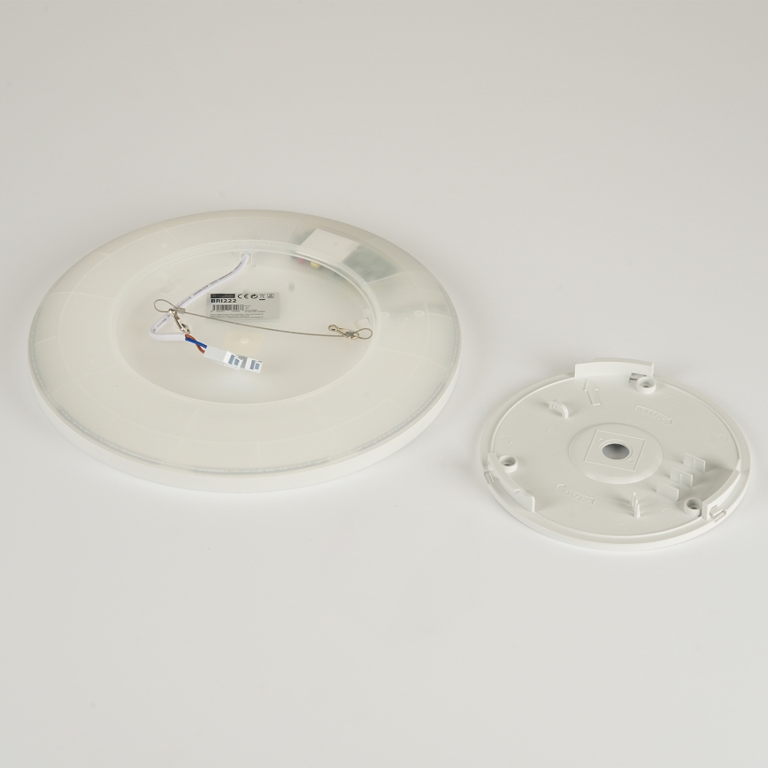 Brilagi - LED Vannas istabas griestu lampa ULTRA SLIM LED/12W/230V d. 22,5 cm balta IP54