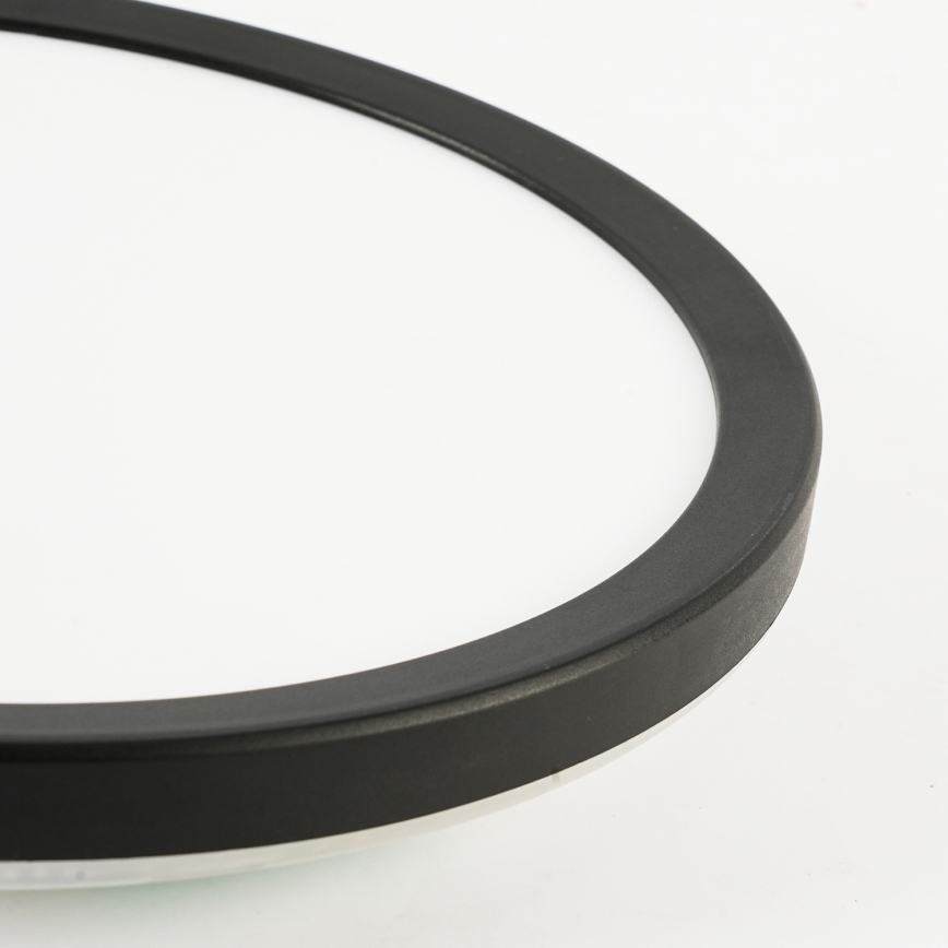 Brilagi - LED Vannas istabas griestu lampa ULTRA SLIM LED/12W/230V d. 22,5 cm melna IP54