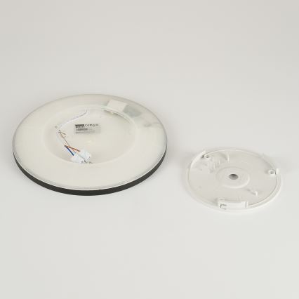 Brilagi - LED Vannas istabas griestu lampa ULTRA SLIM LED/12W/230V d. 22,5 cm melna IP54