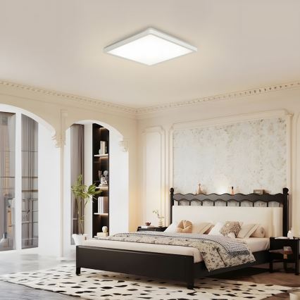 Brilagi - LED Vannas istabas griestu lampa ULTRA SLIM LED/18W/230V 30x30 cm balta IP54