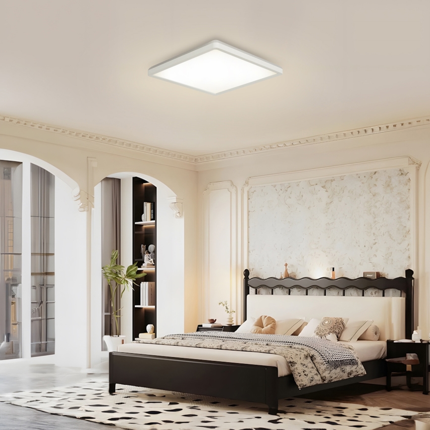 Brilagi - LED Vannas istabas griestu lampa ULTRA SLIM LED/18W/230V 30x30 cm balta IP54