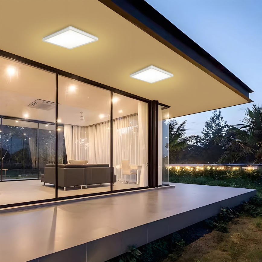 Brilagi - LED Vannas istabas griestu lampa ULTRA SLIM LED/24W/230V 42x42 cm balta IP54