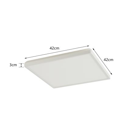Brilagi - LED Vannas istabas griestu lampa ULTRA SLIM LED/24W/230V 42x42 cm balta IP54
