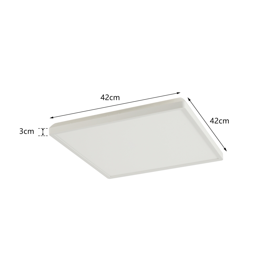 Brilagi - LED Vannas istabas griestu lampa ULTRA SLIM LED/24W/230V 42x42 cm balta IP54
