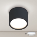BRILAGI - LED Vannas istabas punktveida gaismeklis SMOOTH 1xGX53/15W/230V 60x82 mm melns IP54