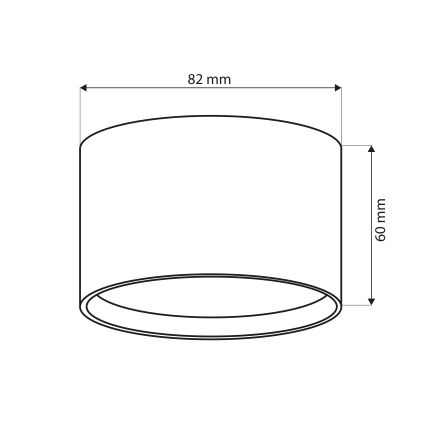 Brilagi - LED Vannas istabas punktveida gaismeklis SMOOTH 1xGX53/15W/230V antracīts IP65