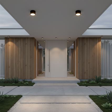 Brilagi - LED Vannas istabas punktveida gaismeklis SMOOTH 1xGX53/15W/230V melns IP65