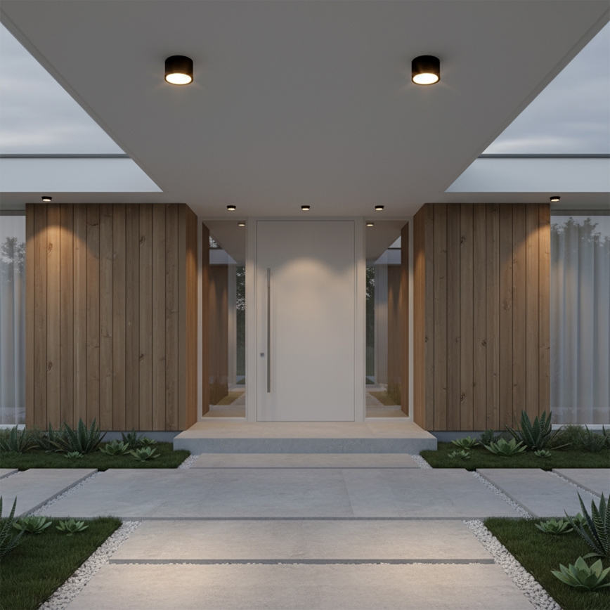 Brilagi - LED Vannas istabas punktveida gaismeklis SMOOTH 1xGX53/15W/230V melns IP65